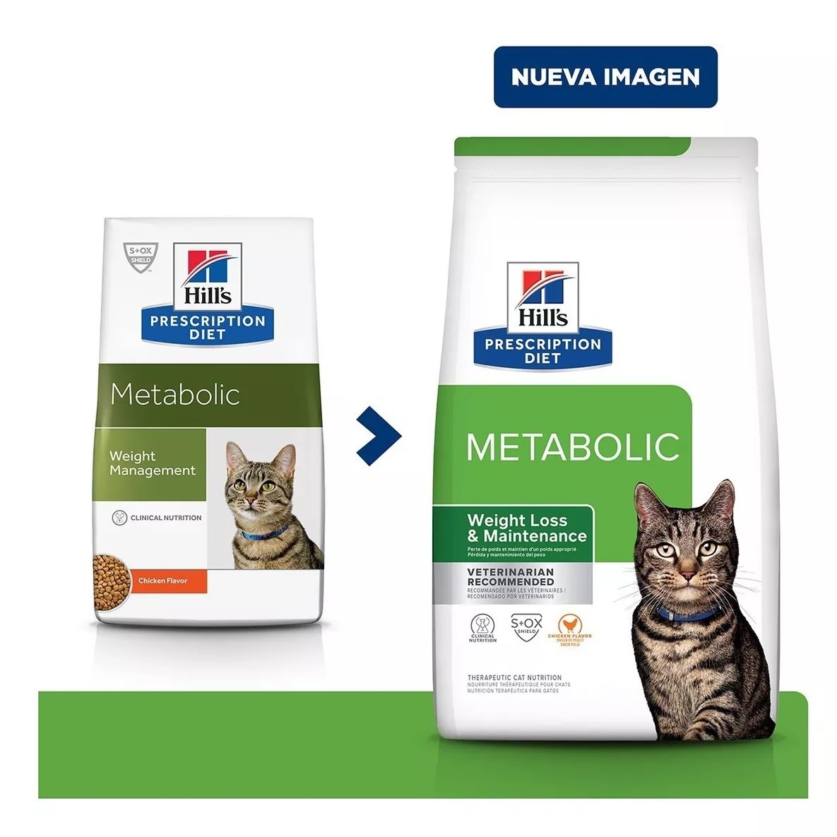 Hill's Prescription Diet Metabolic Alimento Seco Control de Peso para Gato 1.8 kg 