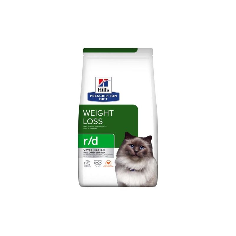 Hill's Prescription Diet r/d Weight Loss Alimento Seco Reducción de Peso para Gato Adulto 3.9 kg 