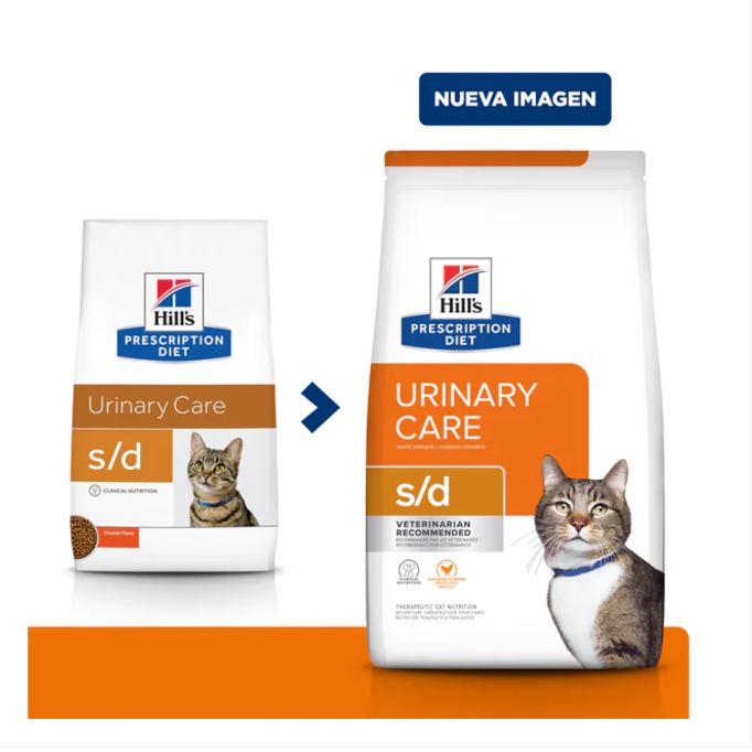 Hill’s Prescription Diet s/d Alimento Seco Cuidado Urinario para Gato 1.8 kg 