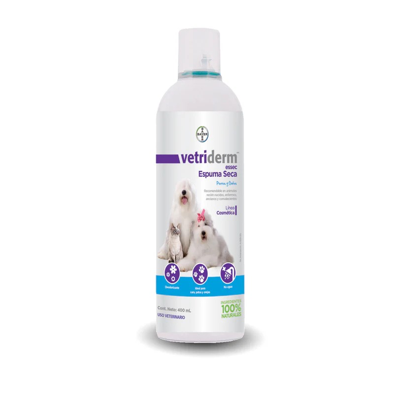 Vetriderm essec Espuma Seca 400 ml.
