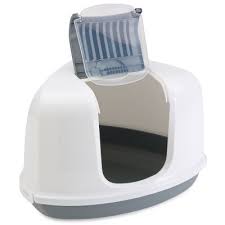 Arenero para gato - flip corner gris