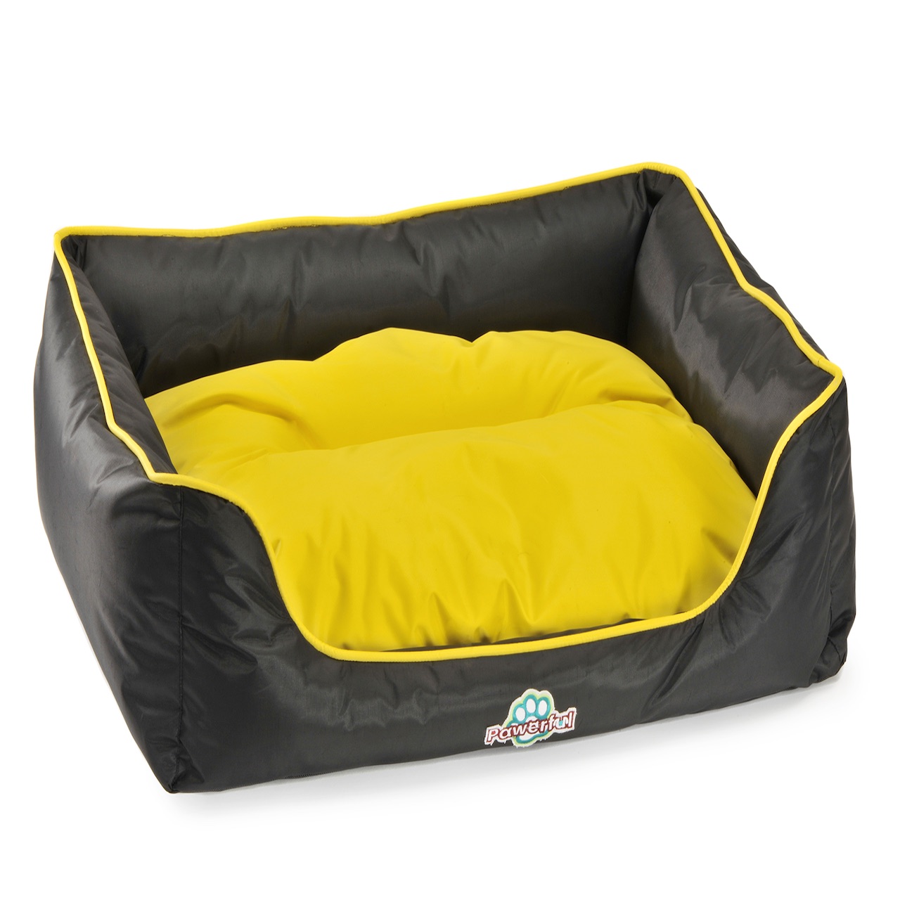 Cama Hermes negro con amarillo Chica 