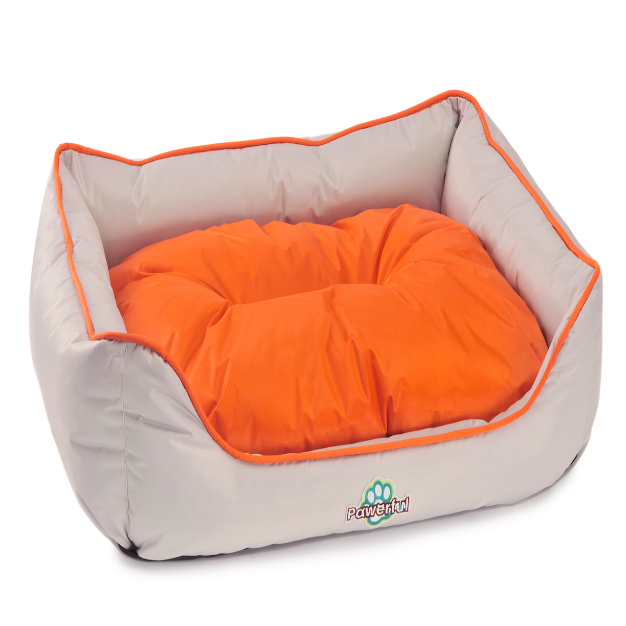 Cama Hermes gris con naranja Chica 
