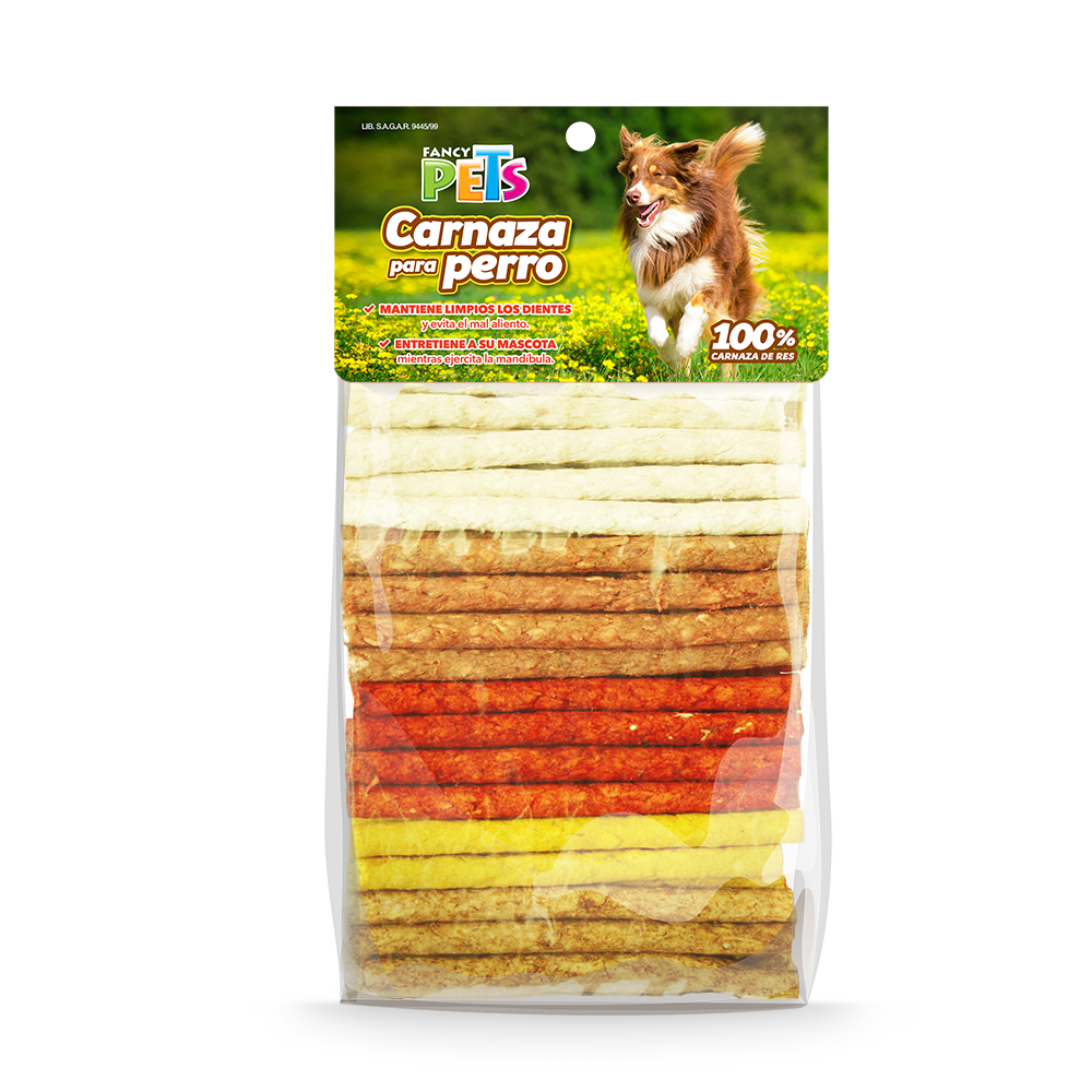 Palitos de carnaza sabores variados 100 pz