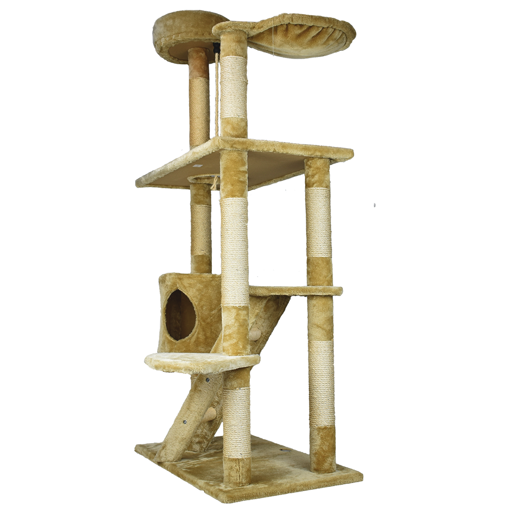 Mueble para Gato con Casa y Escalera 158 Cm