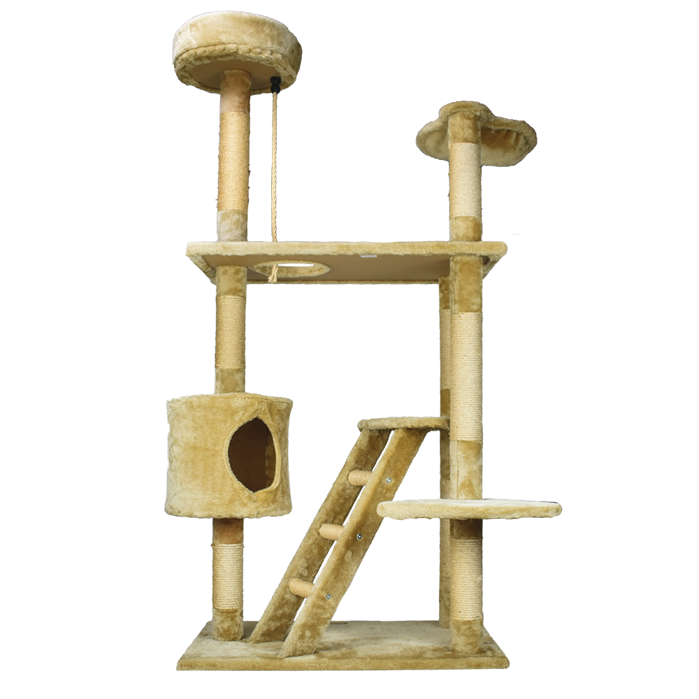 Mueble para Gato con Casa y Escalera 158 Cm