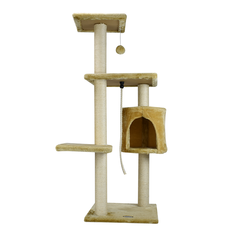 Mueble para gato con casa 112 cm Color beige