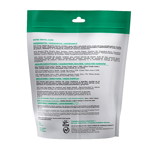 Premios para perro nupec dental care