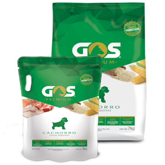 Gos premium cachorro razas pequeñas