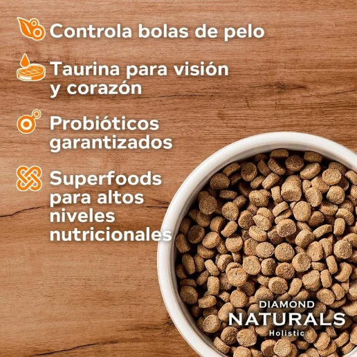 Diamond naturals para gato adulto de interior