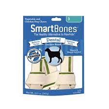 Hueso dental chico 3 piezas 340gr. Pza