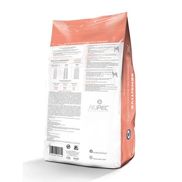 Alimento para perro sensitive skin nupec sp