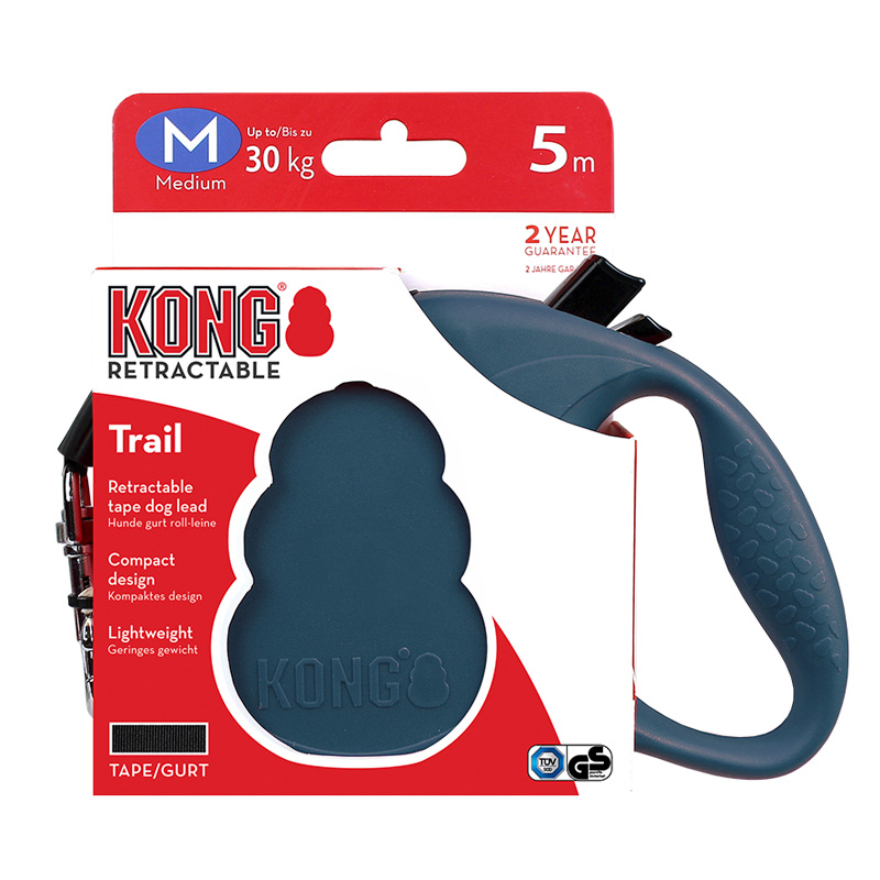 Correa Retráctil Trail Azul Mediana  