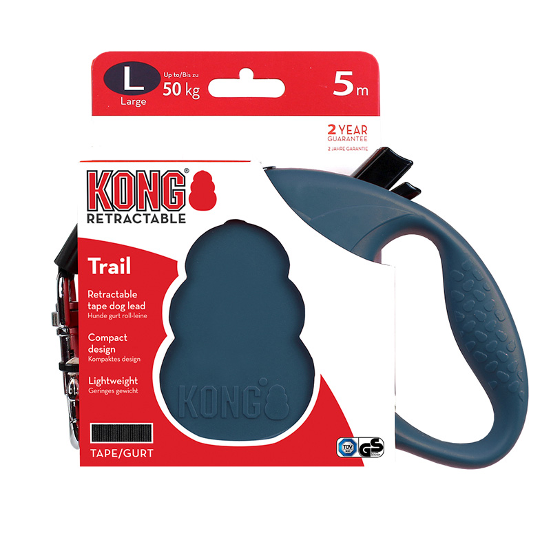 Correa Retráctil Trail Azul Grande  