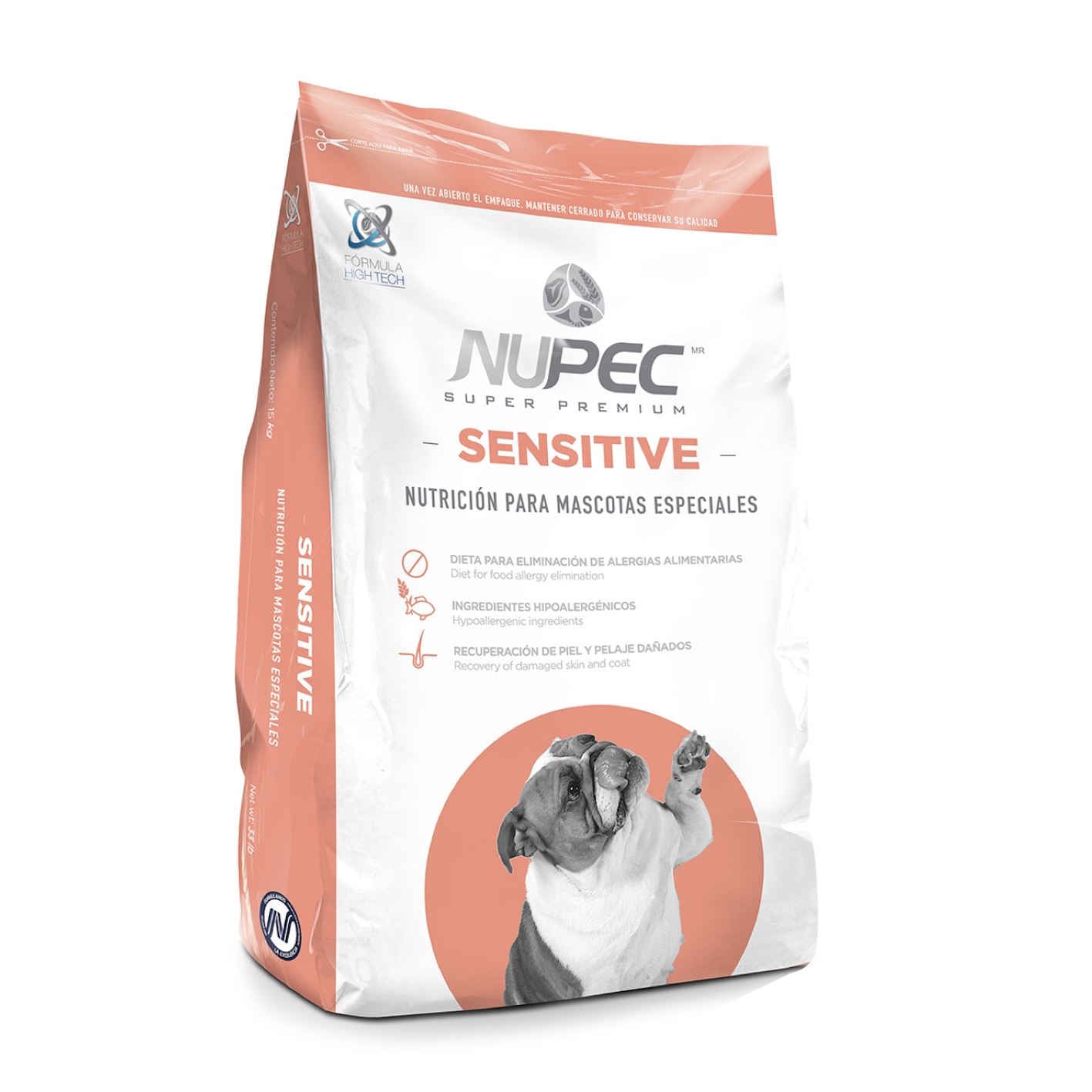 Alimento para perro sensitive skin nupec sp 8 kg