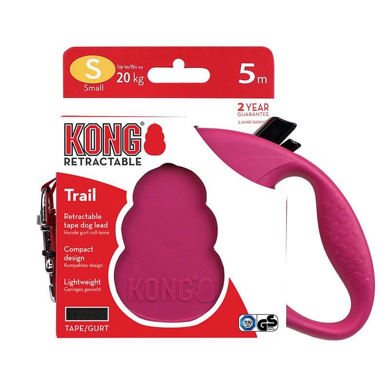 Correa Retráctil Trail Rosa Chica chica 