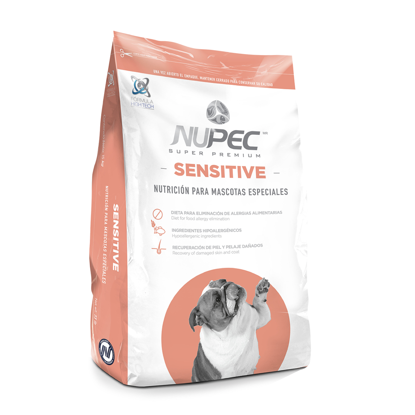 Alimento para perro sensitive skin nupec sp 15 kg 