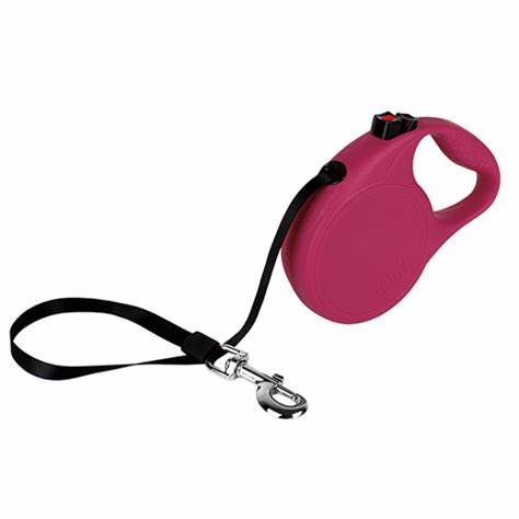 Correa Retráctil Trail Rosa Mediana