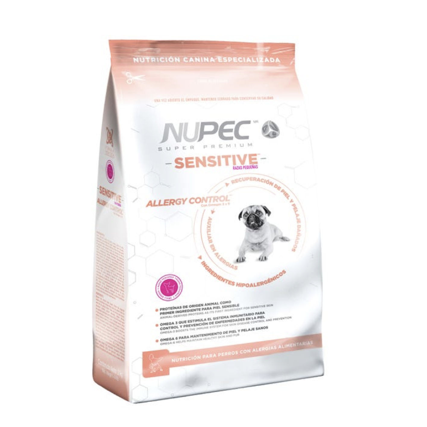 Alimento para perro sensitive skin raza pequeña nupec sp 2 kg 