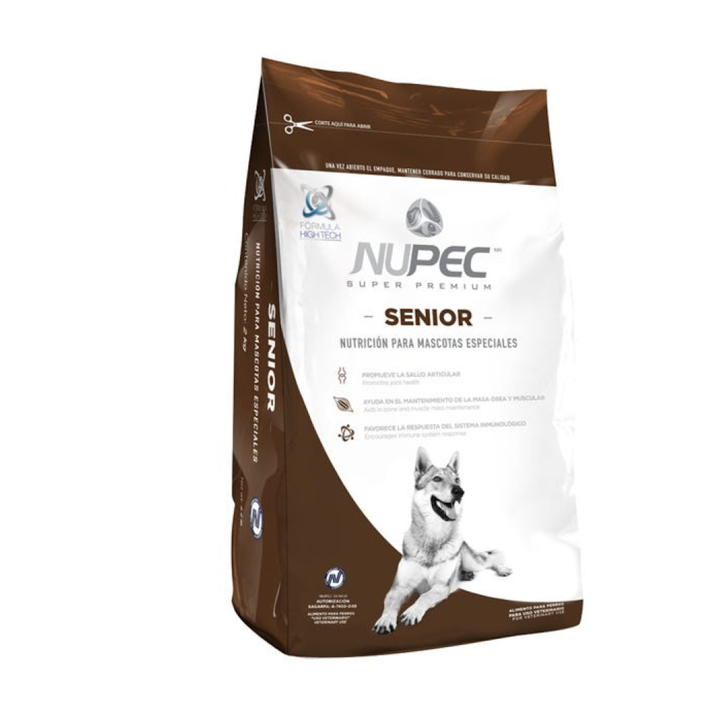 Alimento para perro senior nupec sp 2 kg 