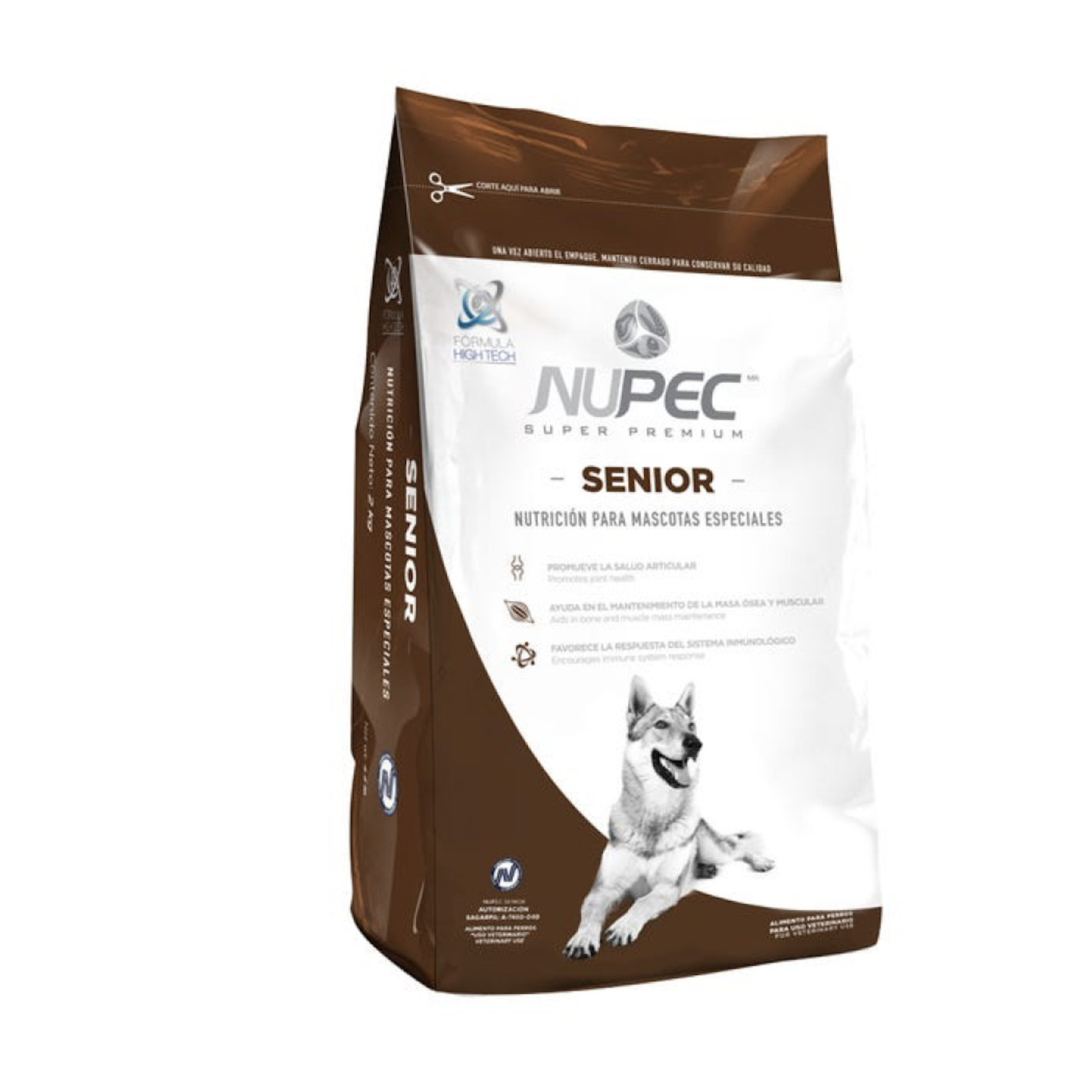 Alimento para perro senior nupec sp 2 kg