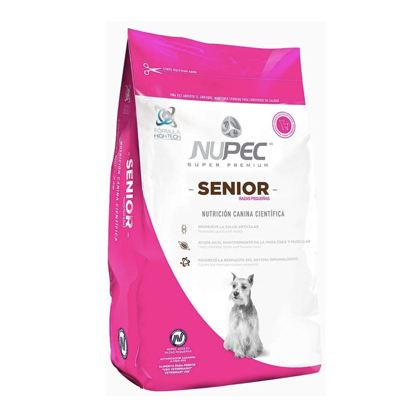 Alimento para perro senior raza pequeña nupec sp 2 kg 