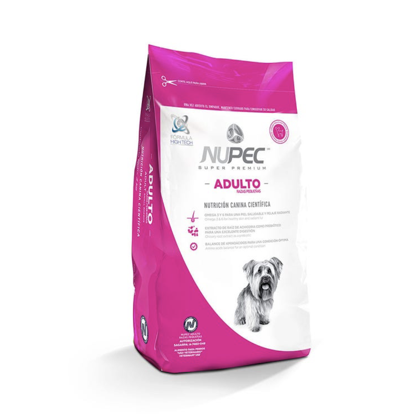 Alimento para perro adulto raza pequeña nupec sp 8 kg 