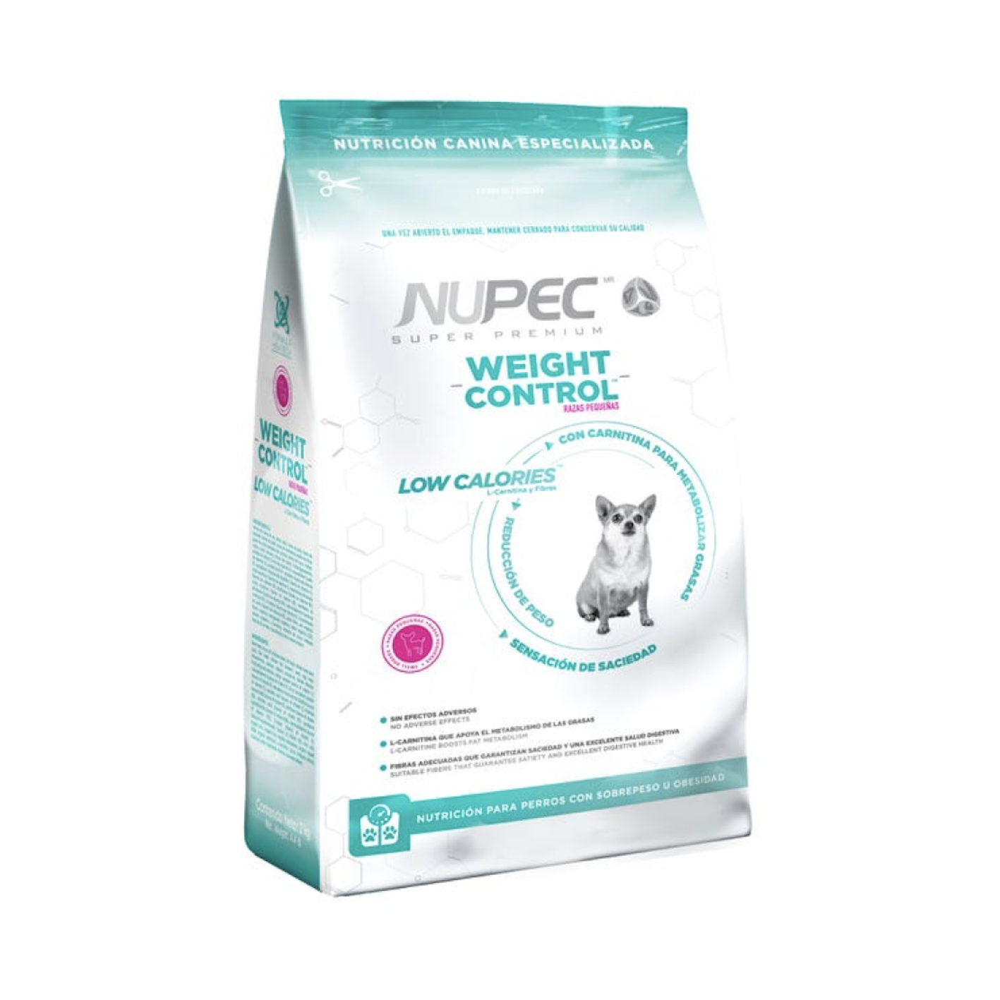 Alimento para perro weight control raza pequeña nupec sp 2 kg 