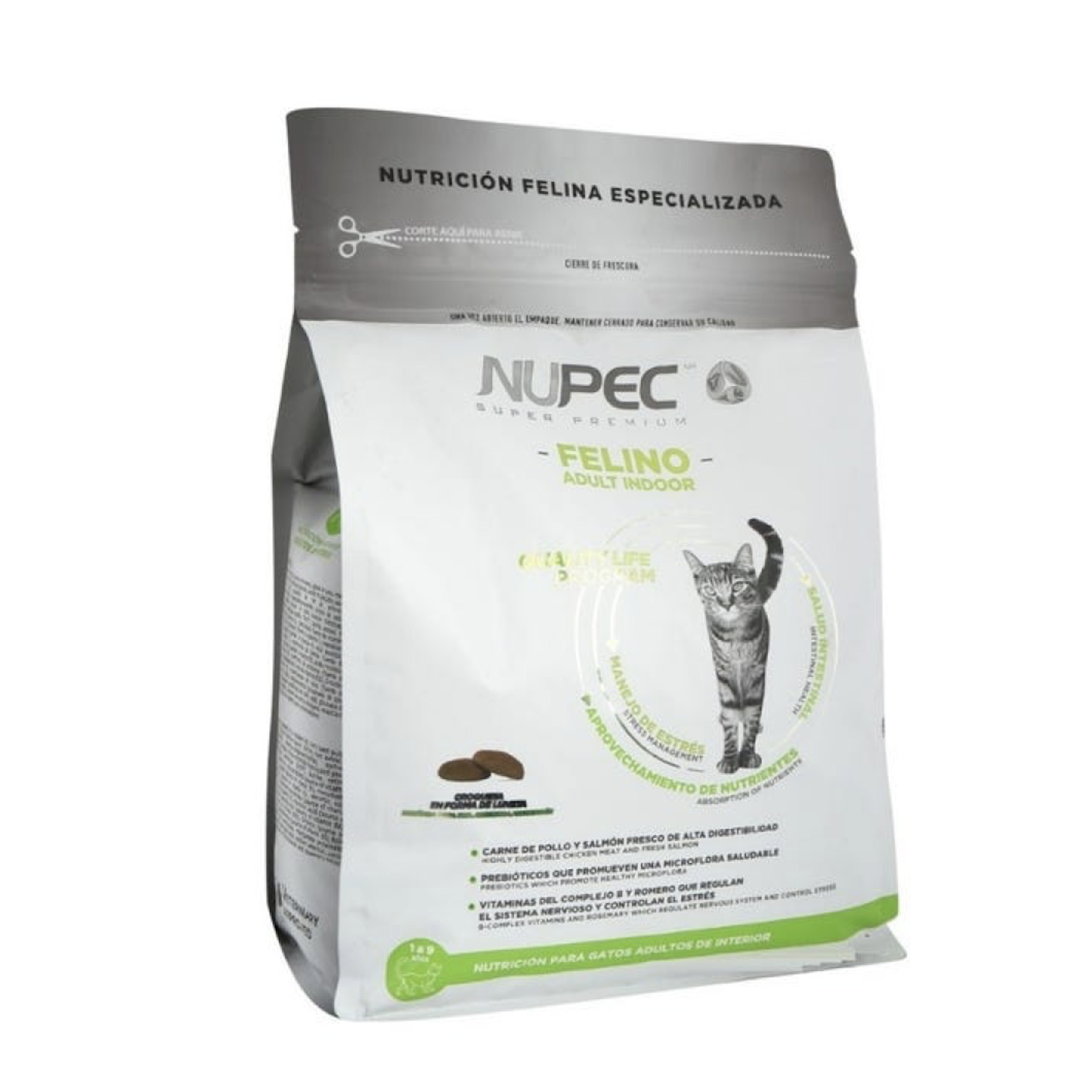 Alimento para gato adulto indoor feline nupec sp 1.5 kg 