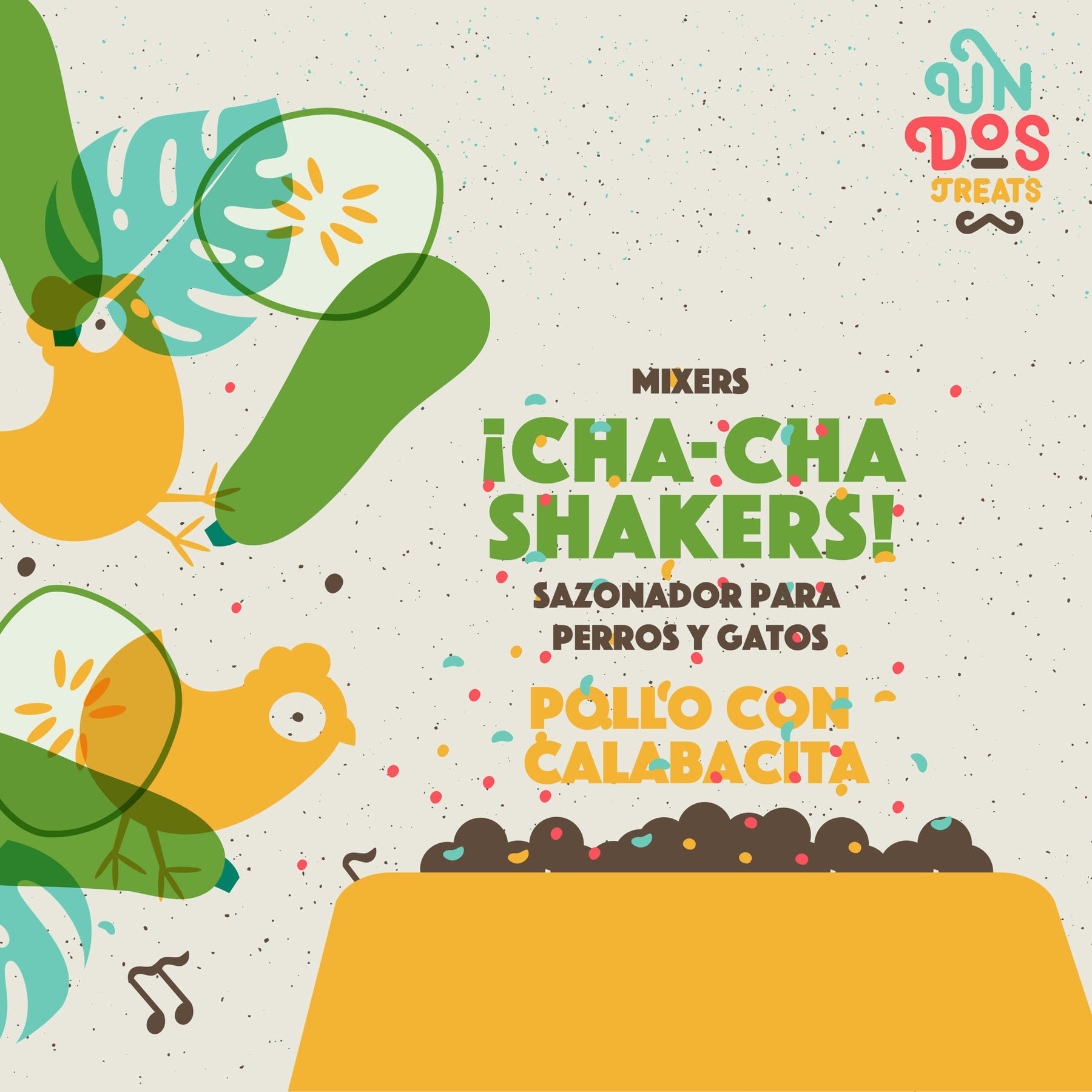 Cha-cha shakers pollo con calabacitas