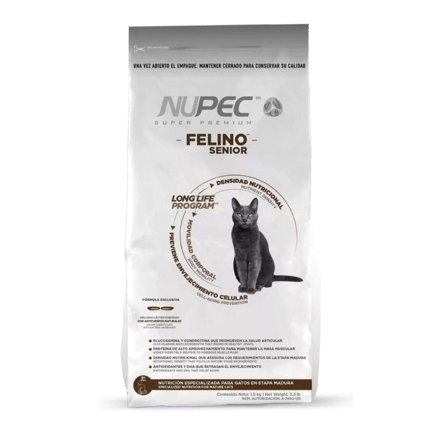 Adulto feline senior nupec sp 3 kg 