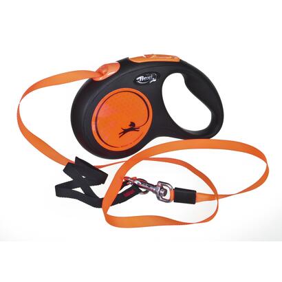 Correa Neón Naranja flexi Mediana