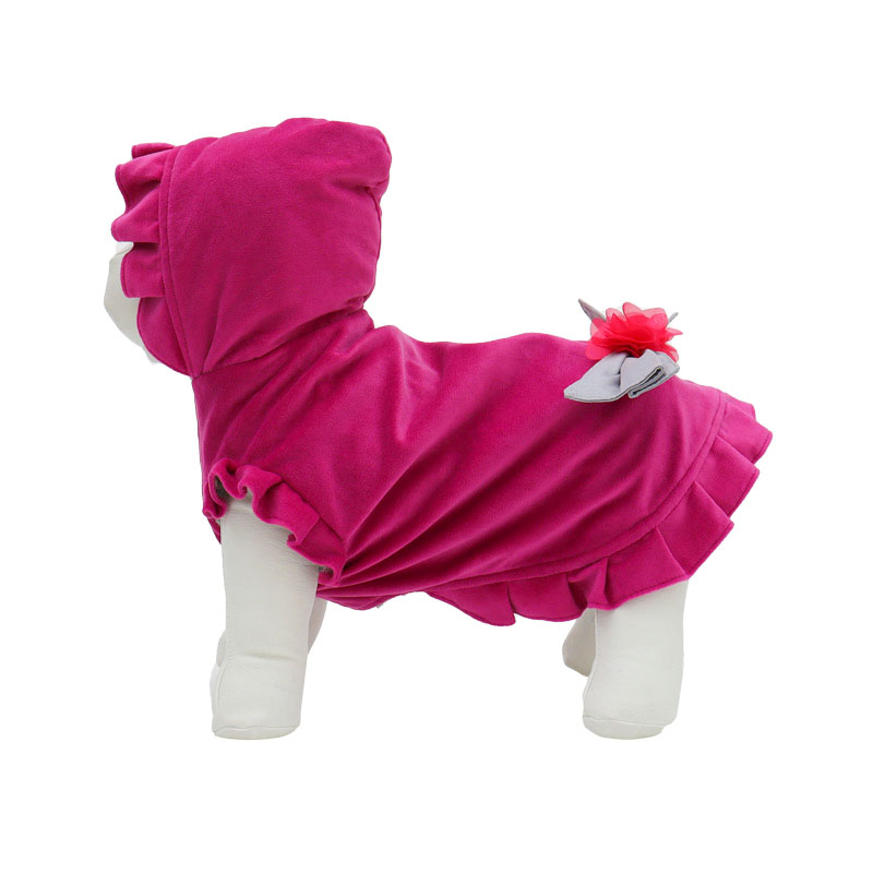 Abrigo ilusión fiucsa talla 4