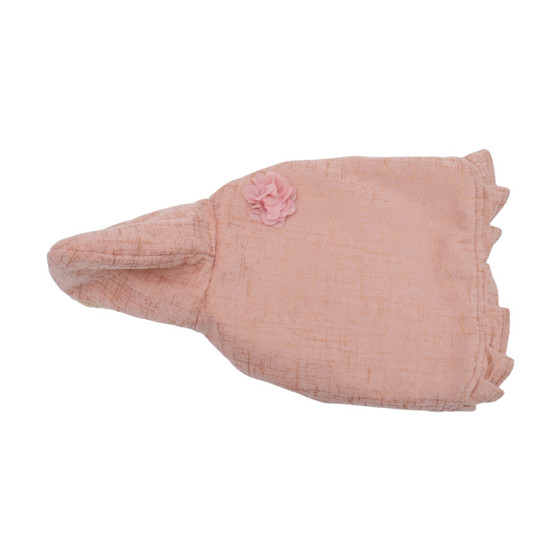 Abrigo ilusión rosa dorado