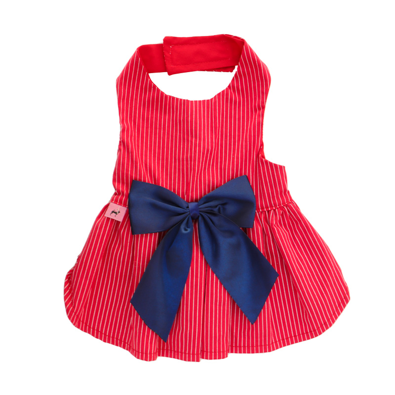 Vestido 1000 rayas Color rojo / 4 Pza