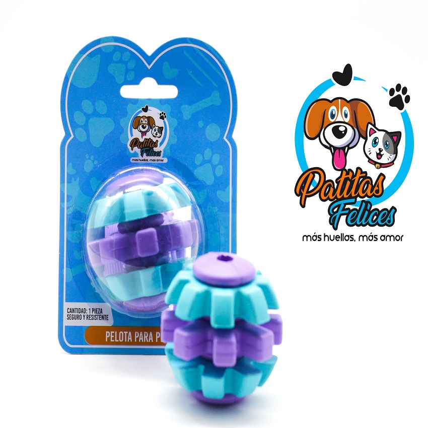 Pelota para perro morado con turquesa morado con turquesa 