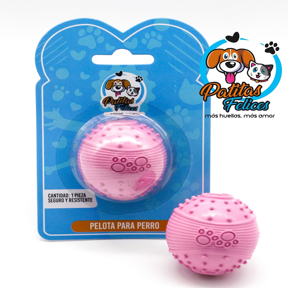 Pelota para perro rosa