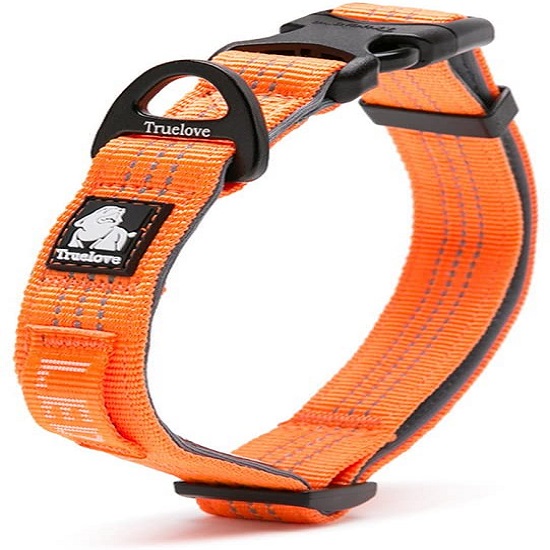 Collar suave winhyepet para perro naranja mediano 