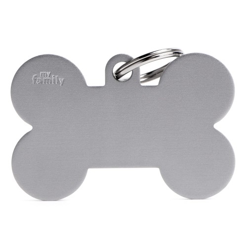 Placa Básica en Forma de Hueso Gris XL de Aluminio   