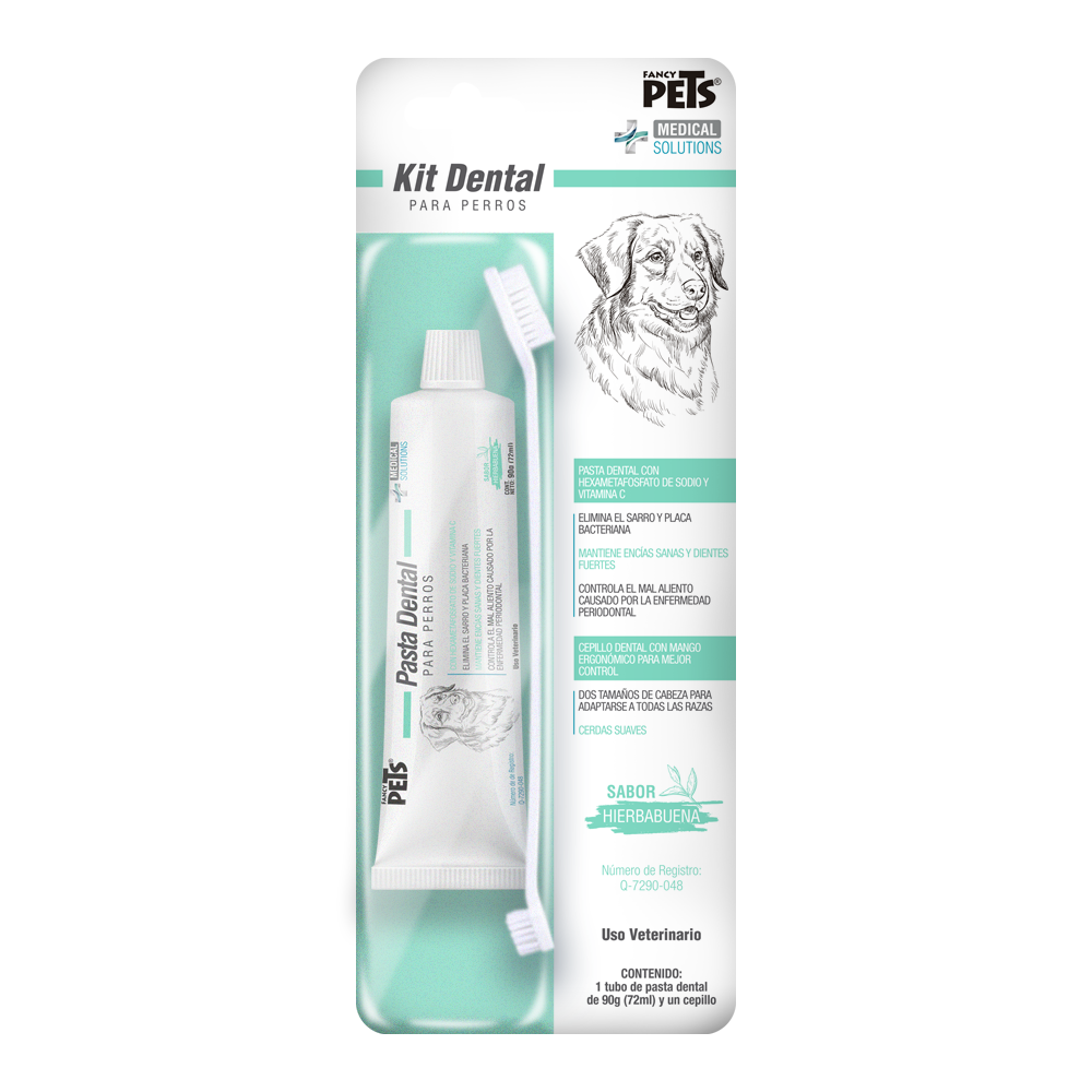 MS- kit dental antisarro para perro 90 gr Pza