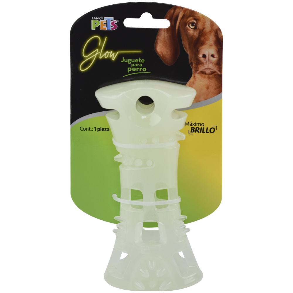 Juguete hueso glow  