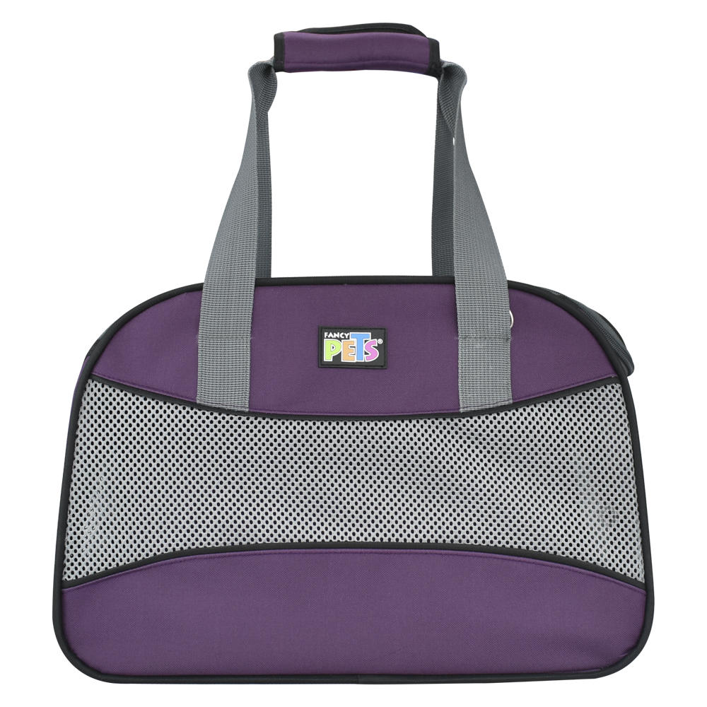 Transportadora de tela para gato classic morado   