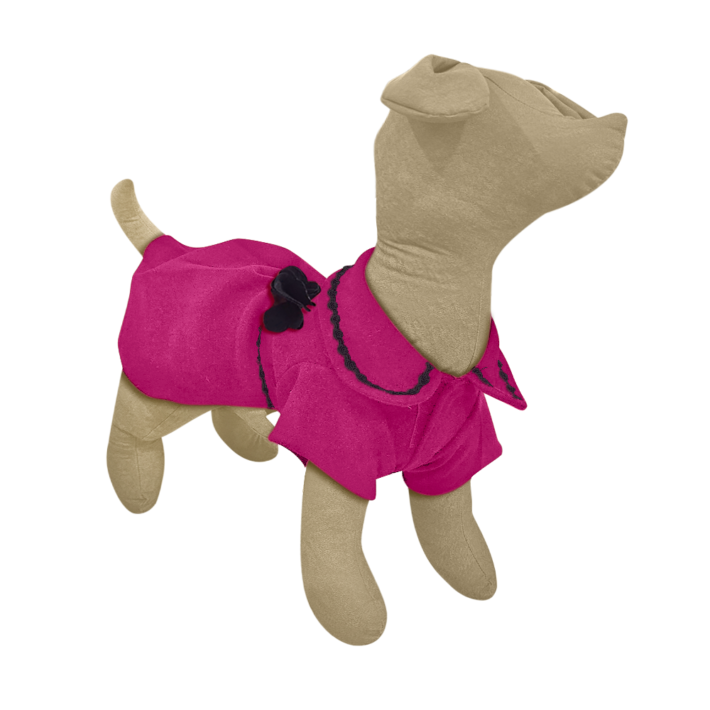 Abrigo coquetina Rosa rosa talla 5 