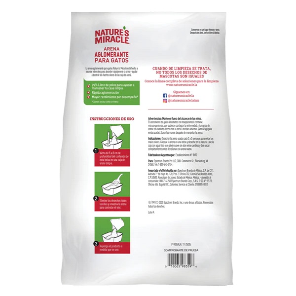 Arena miracle absorbente para gato lavanda