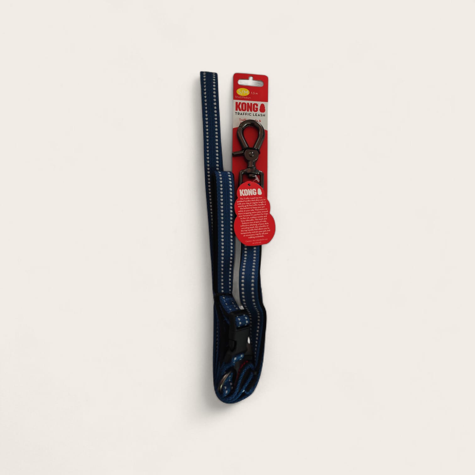 Correa Trafico de Nylon Azul Mediana  