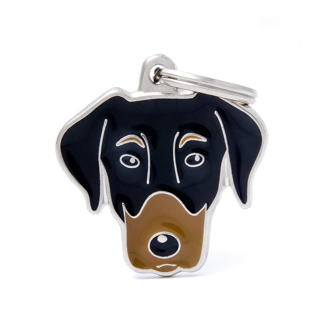 Plaquita friends dobermann   