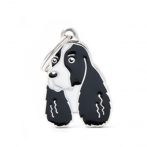 Plaquita friends black and white springer spaniel