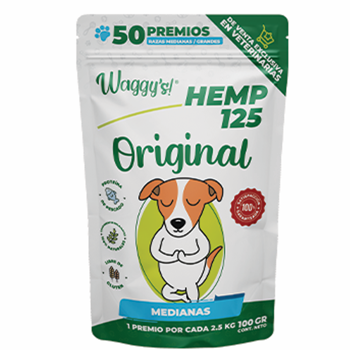 Waggy´s Premios Originales para Perro Medianos 125 mg de CBD  mg 