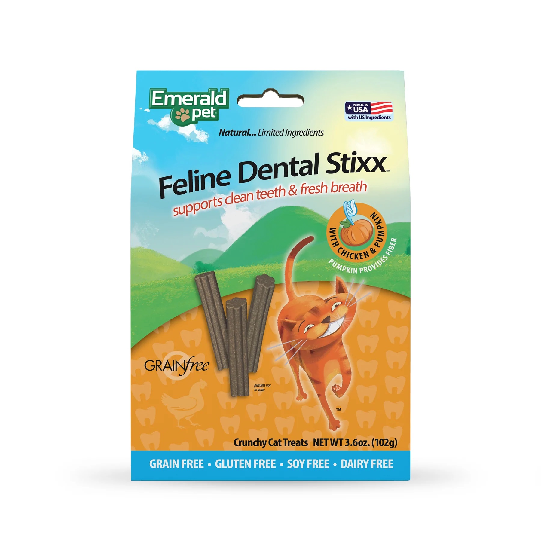 Feline dental stixx pollo y calabaza 102 gr 