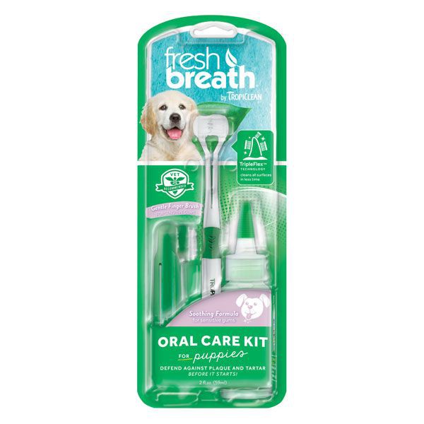 Tropiclean fresh breath oral care kit for puppies